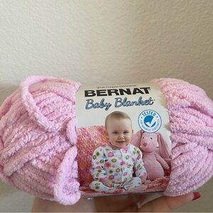 Bernat Baby Blanket Yarn, Size 3.5 oz, Color Baby Pink